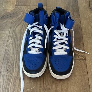 Nike Black and Blue High-Tops